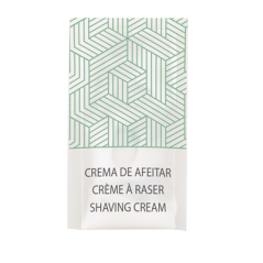 Image SACHETS CRÈME À RASER 'THERAPY' 5 ML 8x4,5 CM BLANC CELLULOSE (2000 UNITÉ) #1