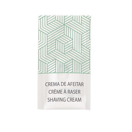 Image SACHETS CRÈME À RASER 'THERAPY' 5 ML 8x4,5 CM BLANC CELLULOSE (2000 UNITÉ) #1