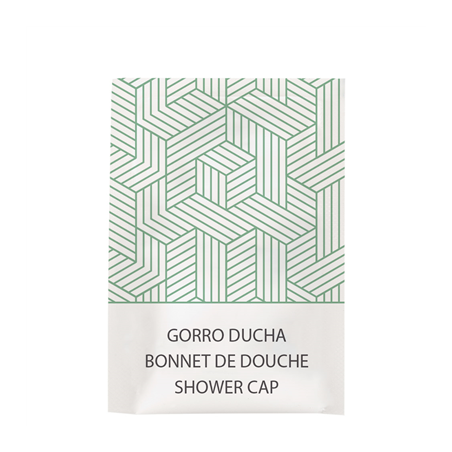 Image BONNETS DOUCHE EN SACHETS BLANC 'THERAPY'  6X10,5 CM BLANC PE (250 UNITÉ) #1