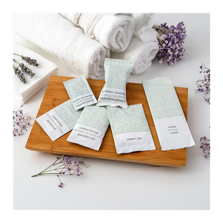 ÉPONGES CHAUSSURES EN SACHET BLANC 'THERAPY'  5,5x3,5x2,2 CM NOIR (250 UNITÉ)