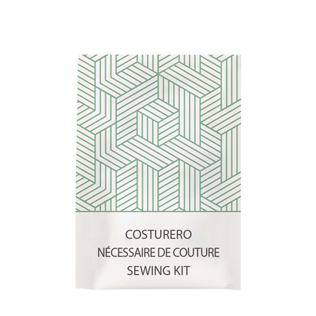 Image KIT DE COUTURE EN SACHET BLANC 'THERAPY'  6X10,5 CM (250 UNITÉ) #1