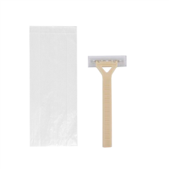 Image RASOIRS EN SACHETS  10 CM BEIGE PP (100 UNITÉ) #1