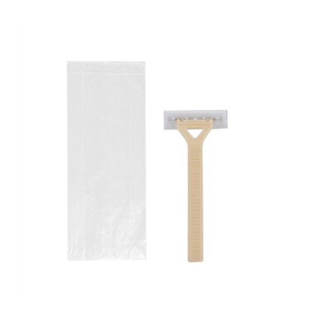 Image RASOIRS EN SACHETS  10 CM BEIGE PP (100 UNITÉ) #1