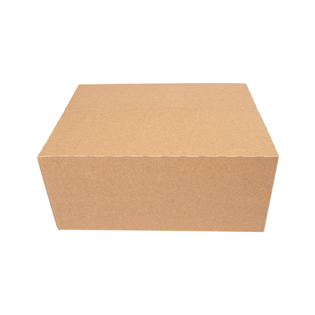 BOÎTES REPAS À EMPORTER 'THEPACK' 5 L 310 G/M2 26x20,5x11,3 CM NATUREL CARTON ONDULÉ NANO-MICRO (150 UNITÉ)