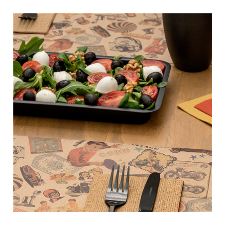 ASSIETTES PLATES 'ARTINOX'  Ø 21x1,5 CM NOIR INOX (1 UNITÉ)