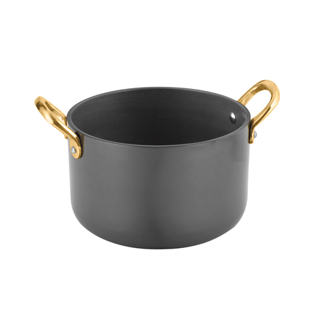 Image MINI SAUTOIR 'ARTINOX' 600 ML Ø 11x7 CM NOIR INOX + ALUMINIUM (1 UNITÉ) #1