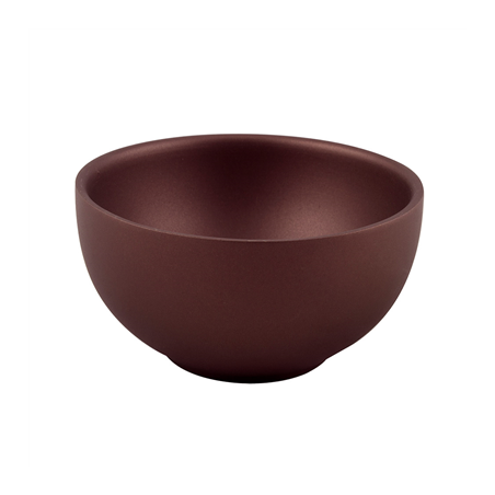 Image BOLS 'ARTINOX' 350 ML Ø 12x6,25 CM BORDEAUX INOX (1 UNITÉ) #1