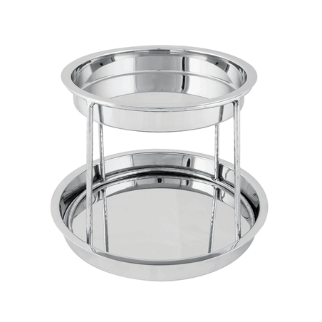 Image PLATEAU FRUITS DE MER  27,5X19X32 CM ARGENTE INOX (1 UNITÉ) #1