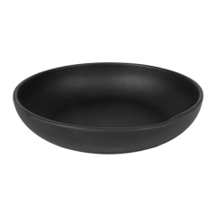 Image ASSIETTES CREUSES 'ASAMI WARE'  Ø 24,5x5,3 CM NOIR MÉLAMINE (6 UNITÉ) #1