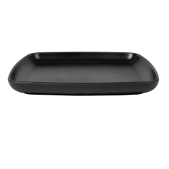 Image ASSIETTES PLATES CARRÉES 'ASAMI WARE'  19x19x2 CM NOIR MÉLAMINE (6 UNITÉ) #4