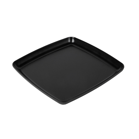 Image ASSIETTES PLATES CARRÉS 'ASAMI WARE'  26,7x26,7x2,5 CM NOIR MÉLAMINE (6 UNITÉ) #1