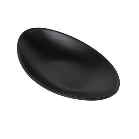 Image BOLS OVALES 'ASAMI WARE'  18,2x10,1x3 CM NOIR MÉLAMINE (6 UNITÉ) #1