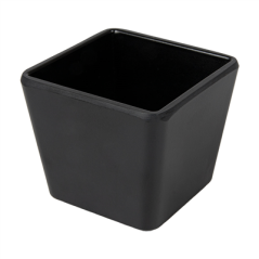 Image GOBELETS CARRÉS 'ASAMI WARE' 6,8x6,8x5,8 CM NOIR MÉLAMINE (12 UNITÉ) #1
