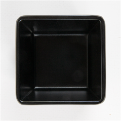 Image GOBELETS CARRÉS 'ASAMI WARE'  6,8x6,8x5,8 CM NOIR MÉLAMINE (12 UNITÉ) #3
