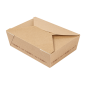 Image BOÎTES AMÉRICAINES MICRO-ONDABLES 'THEPACK' 1980 ML 240 G/M2 19,6x14x6,2 CM NATUREL CARTON ONDULÉ NANO-MICRO (200 UNITÉ) #