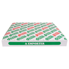 Image BOÎTES PIZZA 'THEPACK' 330 G/M2 46x46x5 CM BLANC CARTON ONDULÉ MICROCANAL (50 UNITÉ) #3