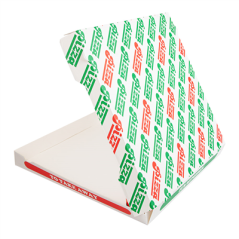 Image BOÎTES PIZZA 'THEPACK' 330 G/M2 46x46x5 CM BLANC CARTON ONDULÉ MICROCANAL (50 UNITÉ) #4