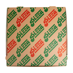 Image BOÎTES PIZZA 'THEPACK' 330 G/M2 36x36x4 CM NATUREL CARTON ONDULÉ MICROCANAL (100 UNITÉ) #4