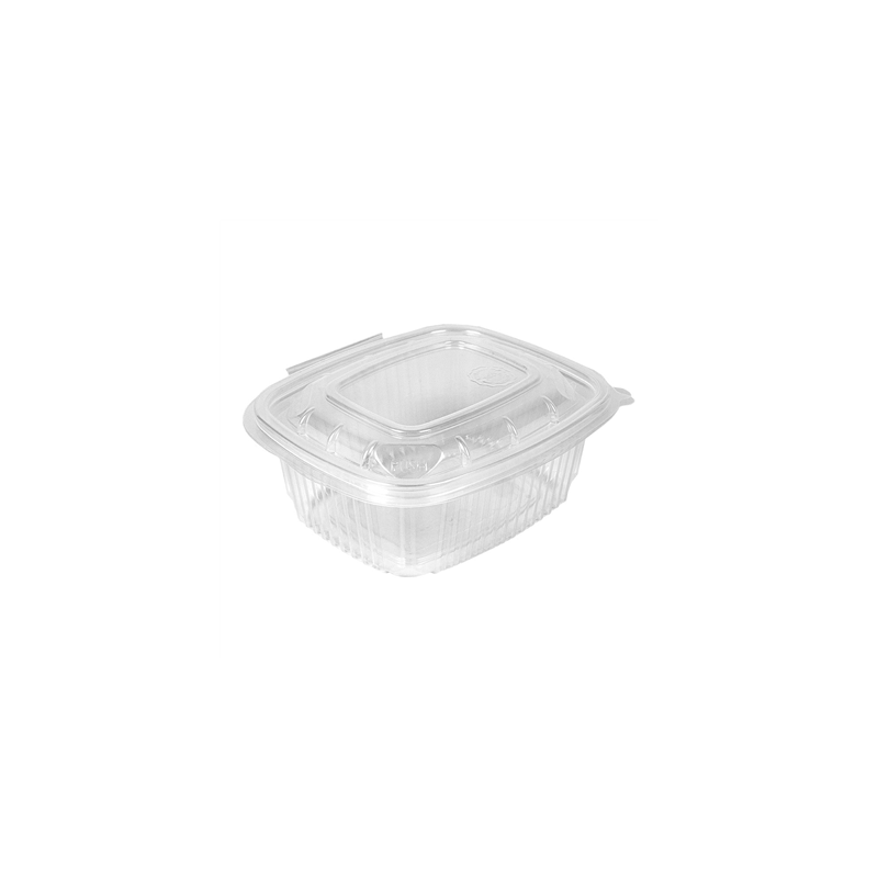 RÉCIPIENT AVEC CHARNIÈRE 500 ML 14,3x12,6x5,5 CM TRANSPARENT PP (300 UNITÉ)