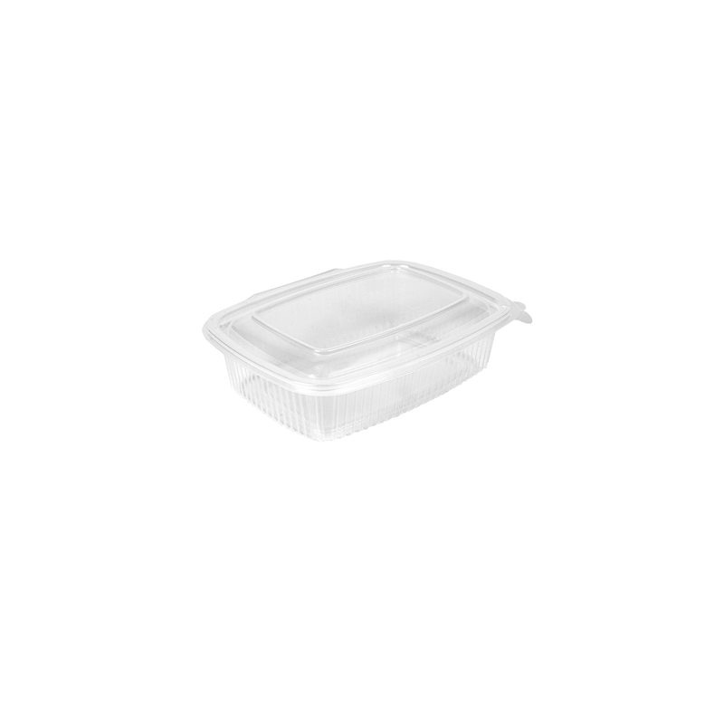 RÉCIPIENT AVEC CHARNIÈRE 750 ML 18,7x14,4x5,2 CM TRANSPARENT PP (400 UNITÉ)
