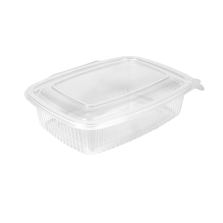 Image RÉCIPIENT AVEC CHARNIÈRE 750 ML 18,7x14,4x5,2 CM TRANSPARENT PP (400 UNITÉ) #1