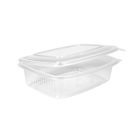 RÉCIPIENT AVEC CHARNIÈRE 750 ML 18,7x14,4x5,2 CM TRANSPARENT PP (400 UNITÉ)