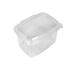 Image RÉCIPIENT AVEC CHARNIÈRE 1000 ML 18,7x14,4x6,4 CM TRANSPARENT PP (400 UNITÉ) #1