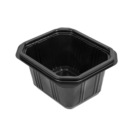 Image RÉCIPIENT 500 ML 13,9x11,8x7 CM NOIR PP (1200 UNITÉ) #1