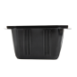 Image RÉCIPIENT 500 ML 13,9x11,8x7 CM NOIR PP (1200 UNITÉ) #2