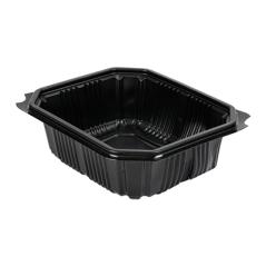 Image RÉCIPIENT 1000 ML 19,4x16,4x6,4 CM NOIR PP (600 UNITÉ) #1