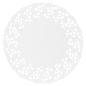 Image DENTELLES RONDES AJOURÉES  53 G/M2 Ø 9 CM BLANC PAPIER (250 UNITÉ) #1