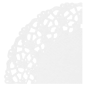Image DENTELLES RONDES AJOURÉES  53 G/M2 Ø 9 CM BLANC PAPIER (250 UNITÉ) #2