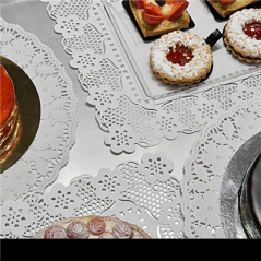 Image DENTELLES RECTANGULAIRES  53 G/M2 45x36 CM BLANC PAPIER (250 UNITÉ) #3