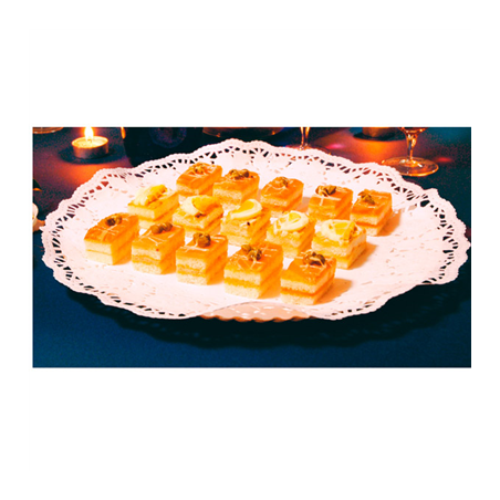 DENTELLES RONDES INGRAISSABLES  40 G/M2 Ø 27 CM BLANC PARCH.INGRAISSABLE (250 UNITÉ)