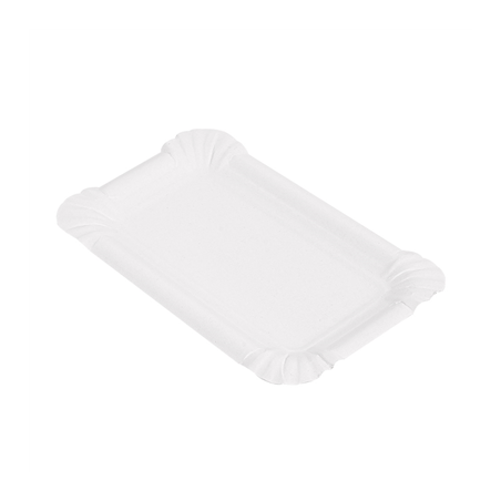 Image PLATEAUX PÂTISSERIE - PETITS  250 G/M2 15x9 CM BLANC CARTON (250 UNITÉ) #1