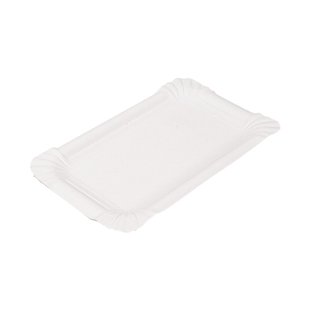 Image PLATEAUX PÂTISSERIE - PETITS  280 G/M2 17,5x11CM BLANC CARTON (250 UNITÉ) #1