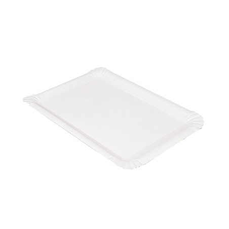 Image PLATEAUX PÂTISSERIE - PETITS  340 G/M2 23x17 CM BLANC CARTON (250 UNITÉ) #1