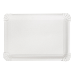 Image PLATEAUX PÂTISSERIE - MOYENS  340 G/M2 25x17,5 CM BLANC CARTON (250 UNITÉ) #3