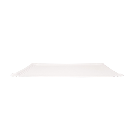 PLATEAUX PÂTISSERIE - MOYENS  500 G/M2 45,5x34 CM BLANC CARTON (25 UNITÉ)