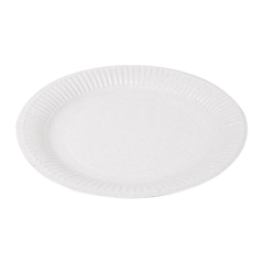 Image PLATEAUX PÂTISSERIE EN RELIEF  300 G/M2 Ø 24 CM BLANC CARTON (100 UNITÉ) #1