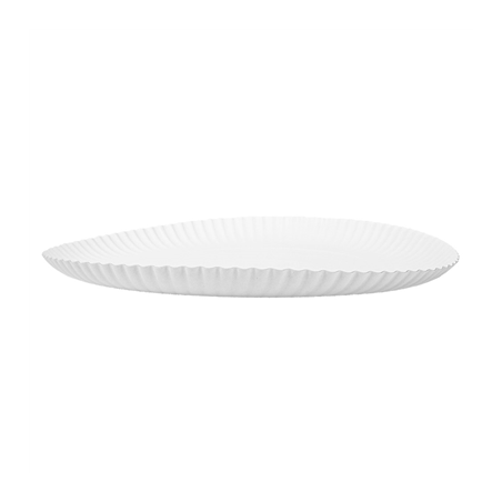 PLATEAUX PÂTISSERIE EN RELIEF  500 G/M2 Ø 32 CM BLANC CARTON (50 UNITÉ)