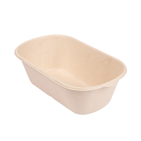 Image LUNCH BOXES 1 COMPART. 'BIONIC' 1000 ML 22x12,9x6,85 CM NATUREL BAGASSE (500 UNITÉ) #1