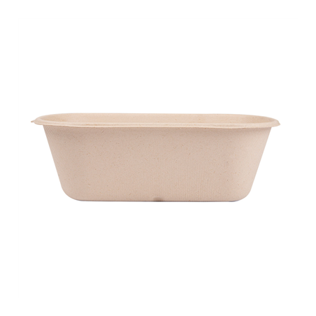 LUNCH BOXES 1 COMPART. 'BIONIC' 1000 ML 22x12,9x6,85 CM NATUREL BAGASSE (500 UNITÉ)