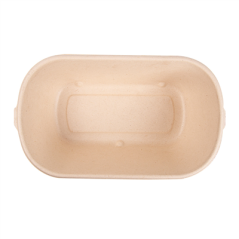 Image LUNCH BOXES 1 COMPART. 'BIONIC' 1000 ML 22x12,9x6,85 CM NATUREL BAGASSE (500 UNITÉ) #3