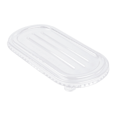 Image COUVERCLES LUNCH BOX 320.52/53 'BIONIC' 850 ML 23,6x13,5x1,3 CM TRANSPARENT PET (500 UNITÉ) #1