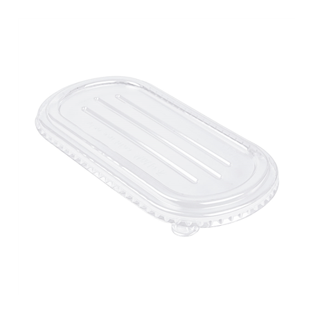 Image COUVERCLES LUNCH BOX 320.52/53 'BIONIC' 850 ML 23,6x13,5x1,3 CM TRANSPARENT PET (500 UNITÉ) #1