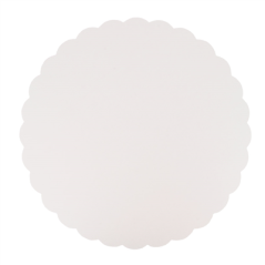 Image DISQUES PLATS PÂTISSERIE 325 G/M2 Ø 32 CM BLANC CARTON (250 UNITÉ) #1