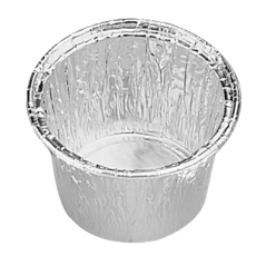 Image RÉCIPIENTS PÂTISSERIE 85 ML Ø 7/6,1x3,8 CM ALUMINIUM (100 UNITÉ) #1