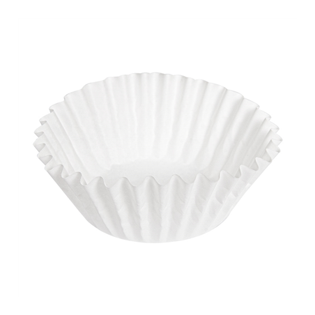 Image CAPSULES 'PETITS FOURS' 50 G/M2 Ø 4x2,5 CM BLANC PARCH.INGRAISSABLE (500 UNITÉ) #1