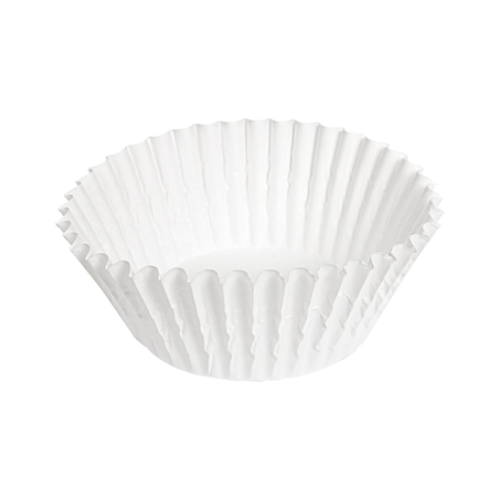 Image CAPSULES 'PETITS FOURS' 50 G/M2 Ø 5x2,7 CM BLANC PARCH.INGRAISSABLE (1000 UNITÉ) #1